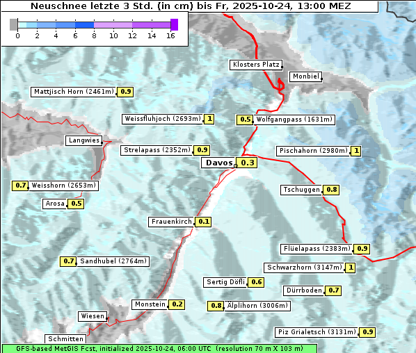 Neuschnee, 24. 10. 2025