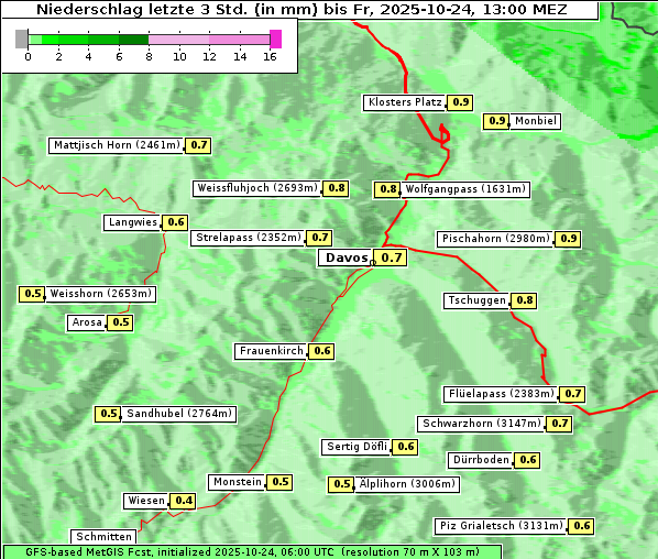 Niederschlag, 24. 10. 2025