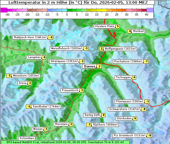 Temperatur, 5. 2. 2026