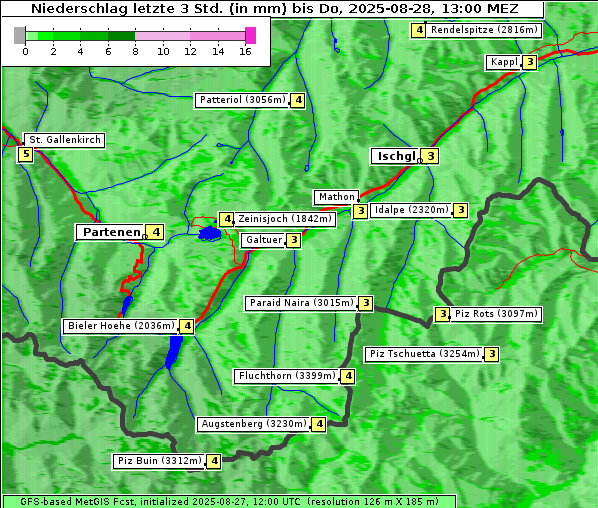 Niederschlag, 28. 8. 2025