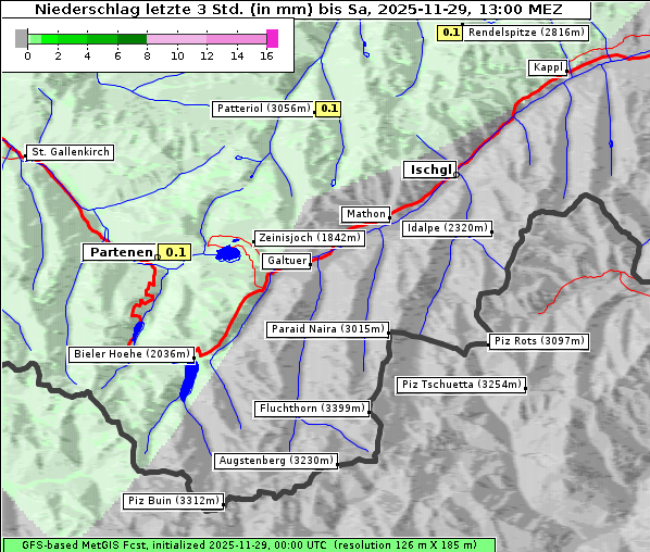 Niederschlag, 29. 11. 2025