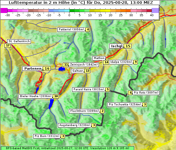 Temperatur, 28. 8. 2025