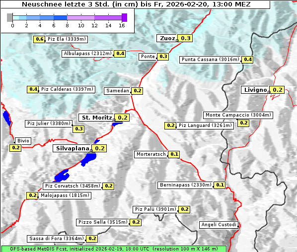 Neuschnee, 20. 2. 2026