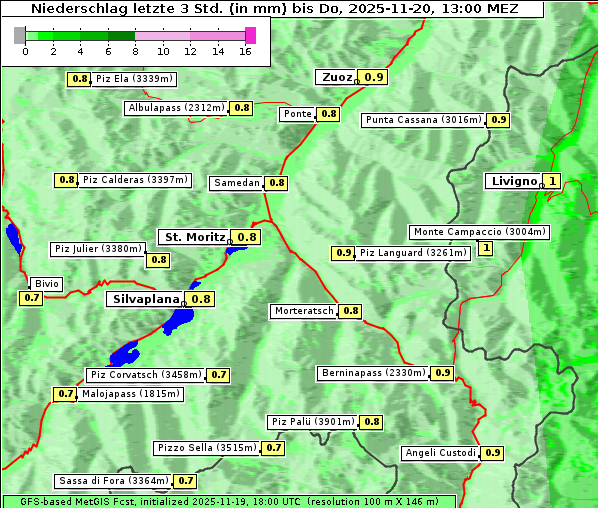 Niederschlag, 20. 11. 2025