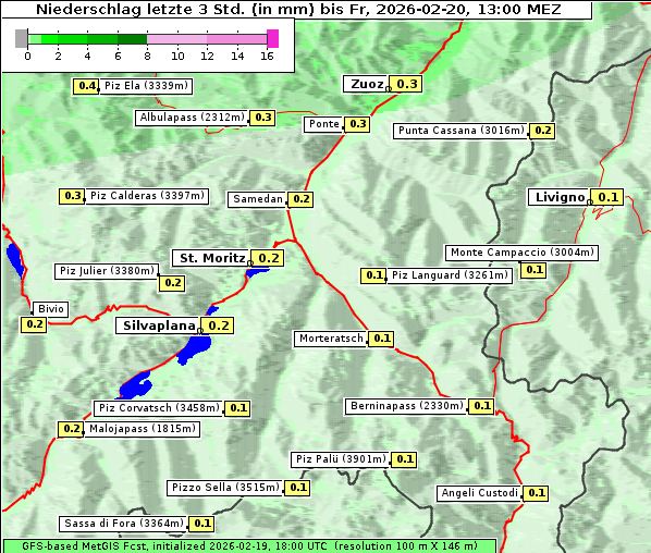 Niederschlag, 20. 2. 2026