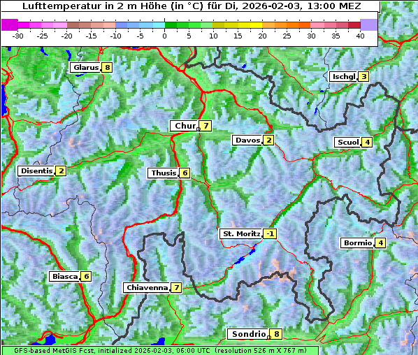 Temperatur, 3. 2. 2026