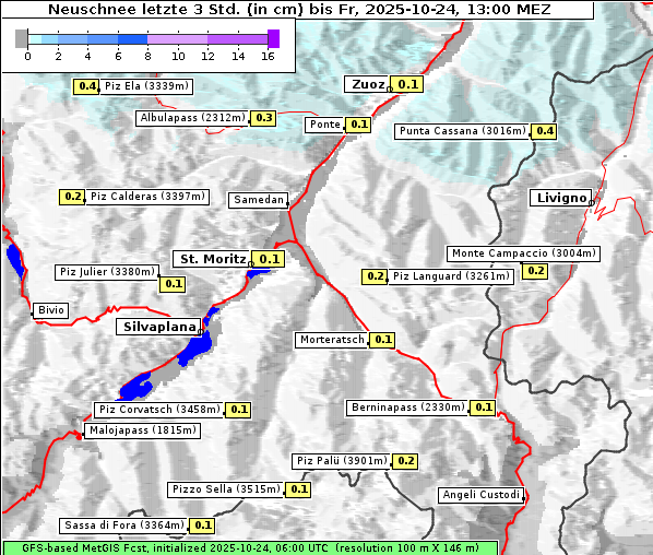 Neuschnee, 24. 10. 2025