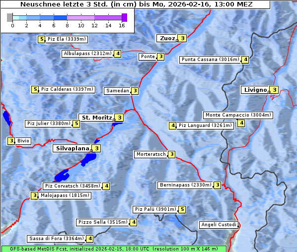 Neuschnee, 16. 2. 2026