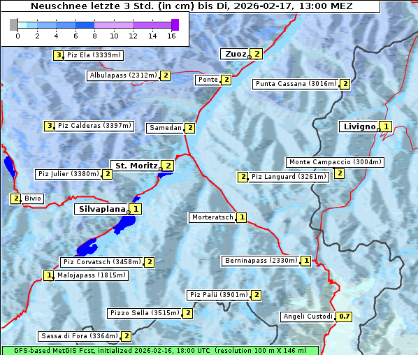 Neuschnee, 17. 2. 2026
