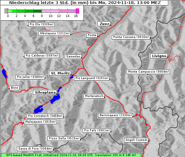 Niederschlag, 18. 11. 2024