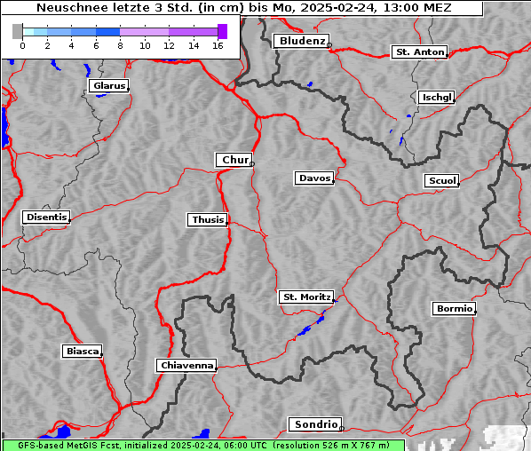 Neuschnee, 24. 2. 2025