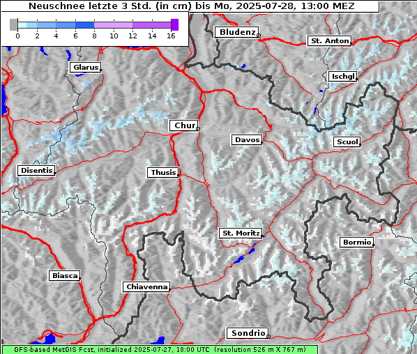Neuschnee, 28. 7. 2025