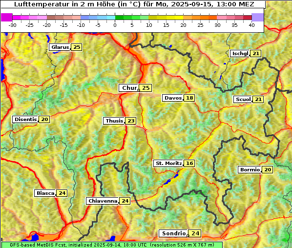 Temperatur, 15. 9. 2025