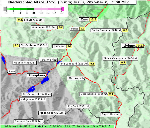 Niederschlag, 10. 4. 2026