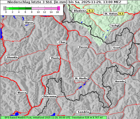 Niederschlag, 29. 11. 2025
