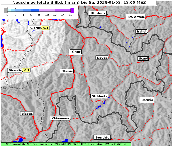 Neuschnee, 3. 1. 2026