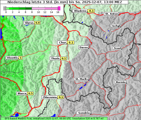 Niederschlag, 7. 12. 2025