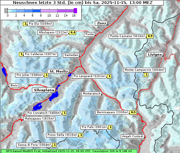 Neuschnee, 15. 11. 2025