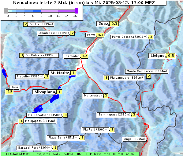 Neuschnee, 12. 3. 2025