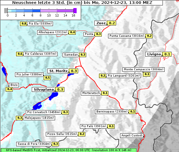 Neuschnee, 23. 12. 2024