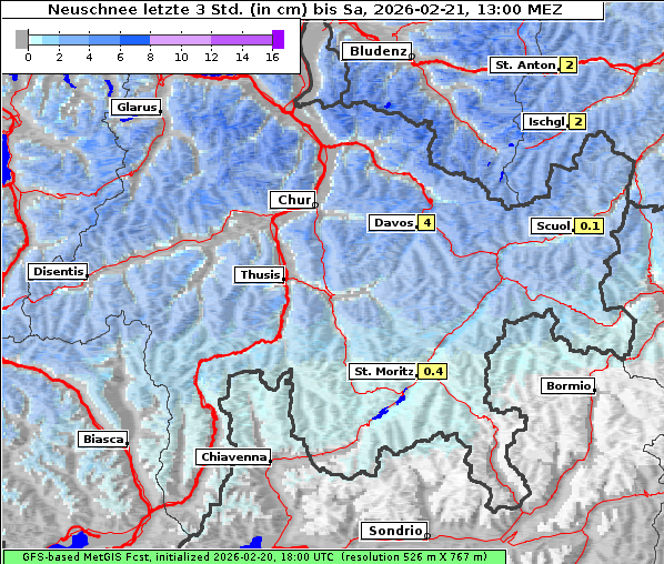Neuschnee, 21. 2. 2026