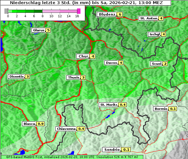 Niederschlag, 21. 2. 2026