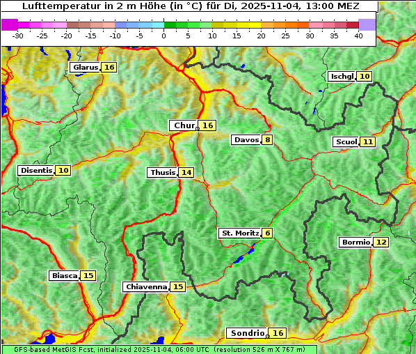 Temperatur, 4. 11. 2025