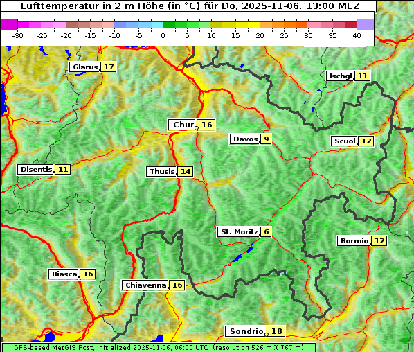 Temperatur, 6. 11. 2025