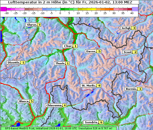 Temperatur, 2. 1. 2026