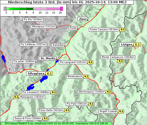 Niederschlag, 14. 10. 2025