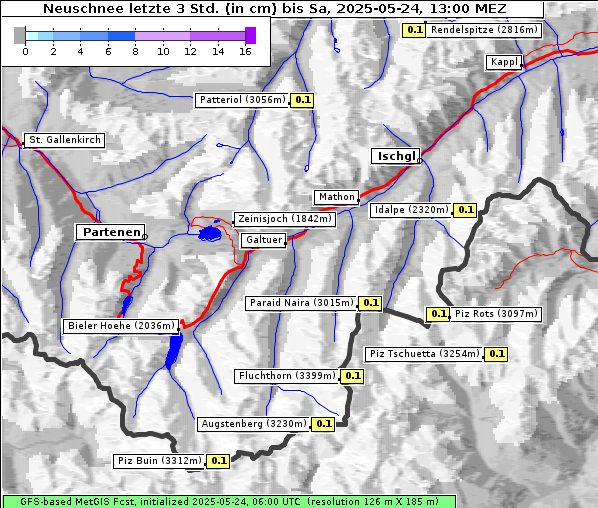 Neuschnee, 24. 5. 2025
