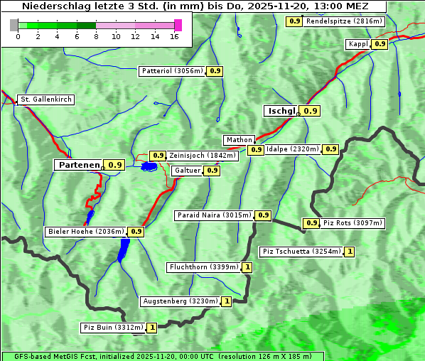 Niederschlag, 20. 11. 2025
