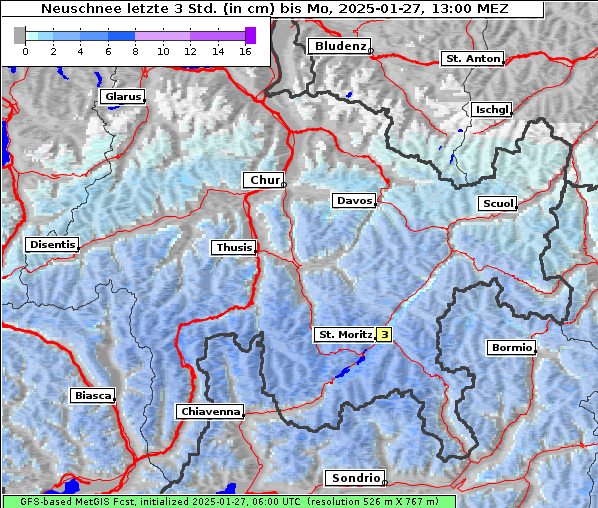 Neuschnee, 27. 1. 2025