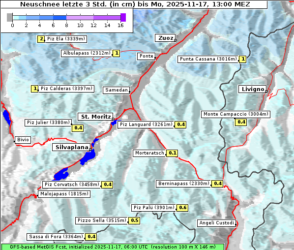 Neuschnee, 17. 11. 2025