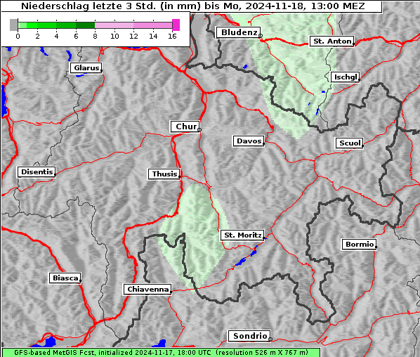 Niederschlag, 18. 11. 2024