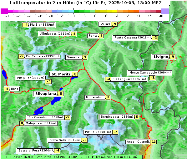 Temperatur, 3. 10. 2025