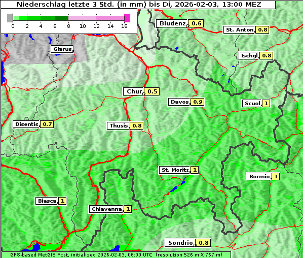 Niederschlag, 3. 2. 2026