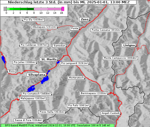 Niederschlag, 1. 1. 2025