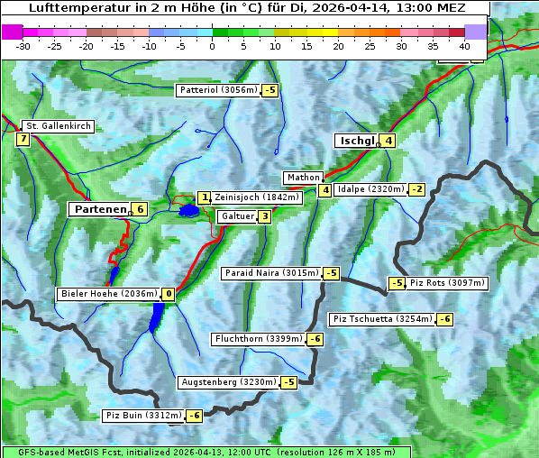 Temperatur, 14. 4. 2026