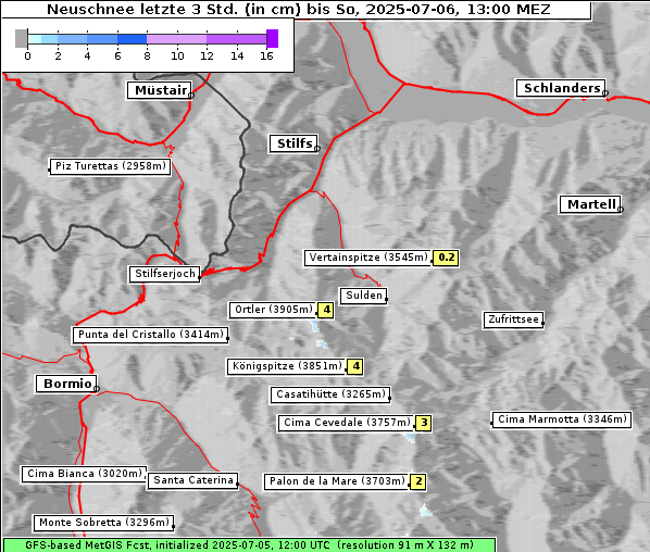 Neuschnee, 6. 7. 2025