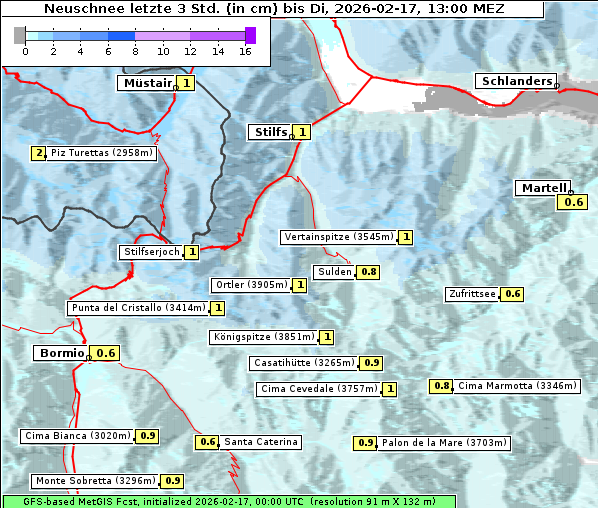 Neuschnee, 17. 2. 2026