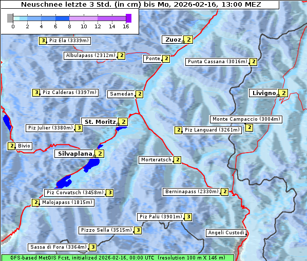 Neuschnee, 16. 2. 2026