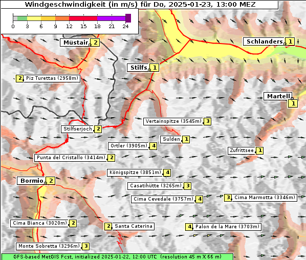 Wind, 23. 1. 2025