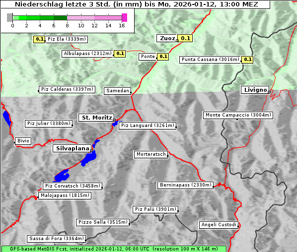 Niederschlag, 12. 1. 2026