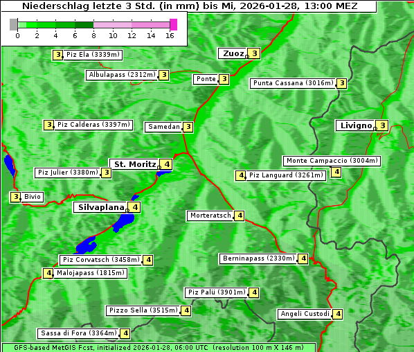 Niederschlag, 28. 1. 2026