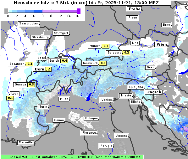 Neuschnee, 21. 11. 2025
