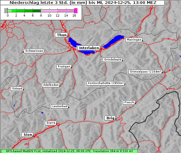 Niederschlag, 25. 12. 2024