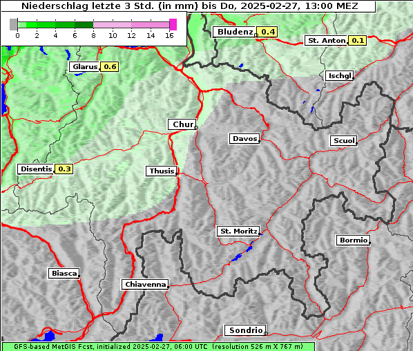 Niederschlag, 27. 2. 2025