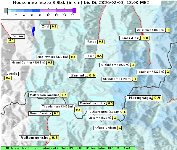 Neuschnee, 3. 2. 2026