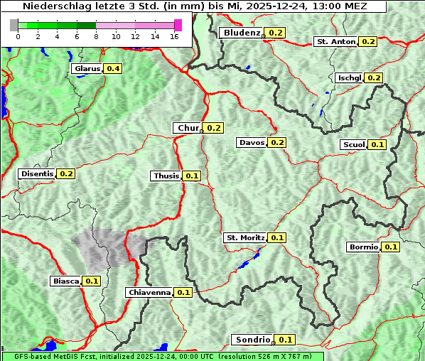 Niederschlag, 24. 12. 2025